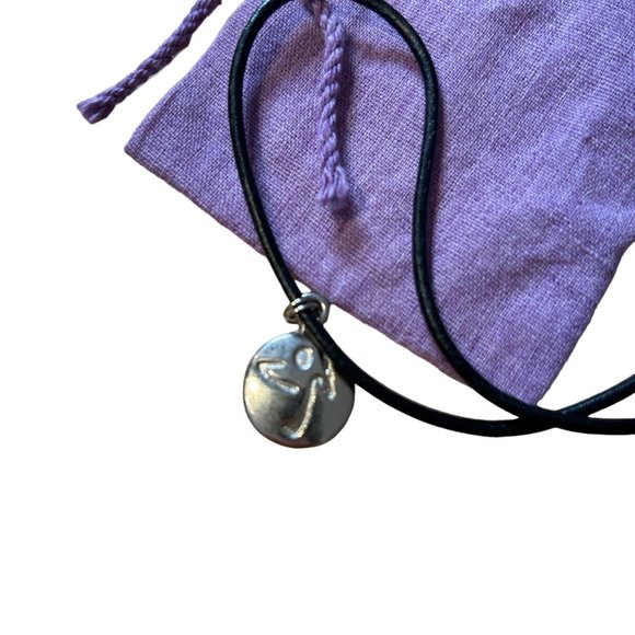 Zumba Fitness Old School Leather Cord Choker Necklace - Picture 2 of 3